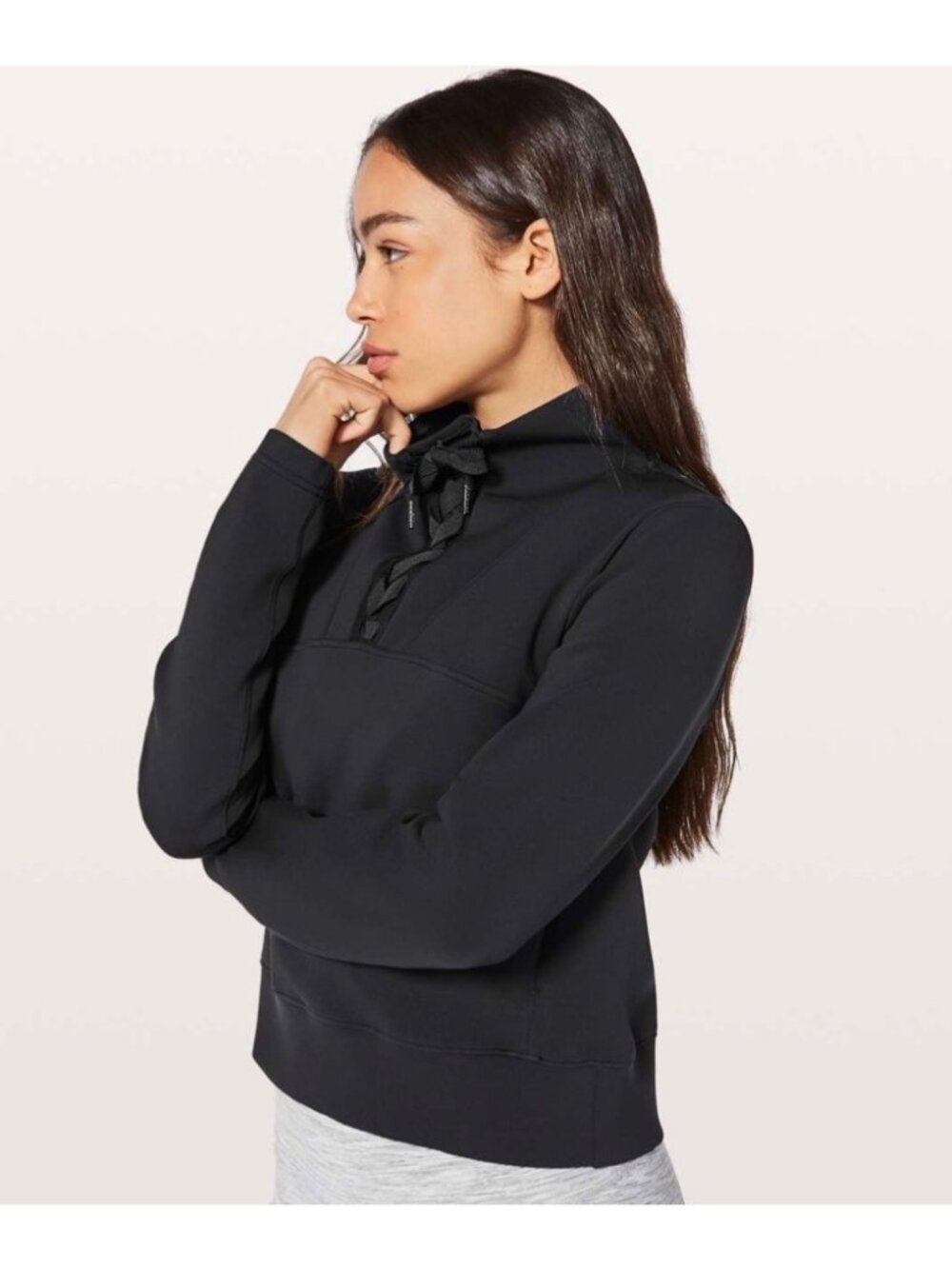 G-19. Lululemon Tied To You Pullover Black